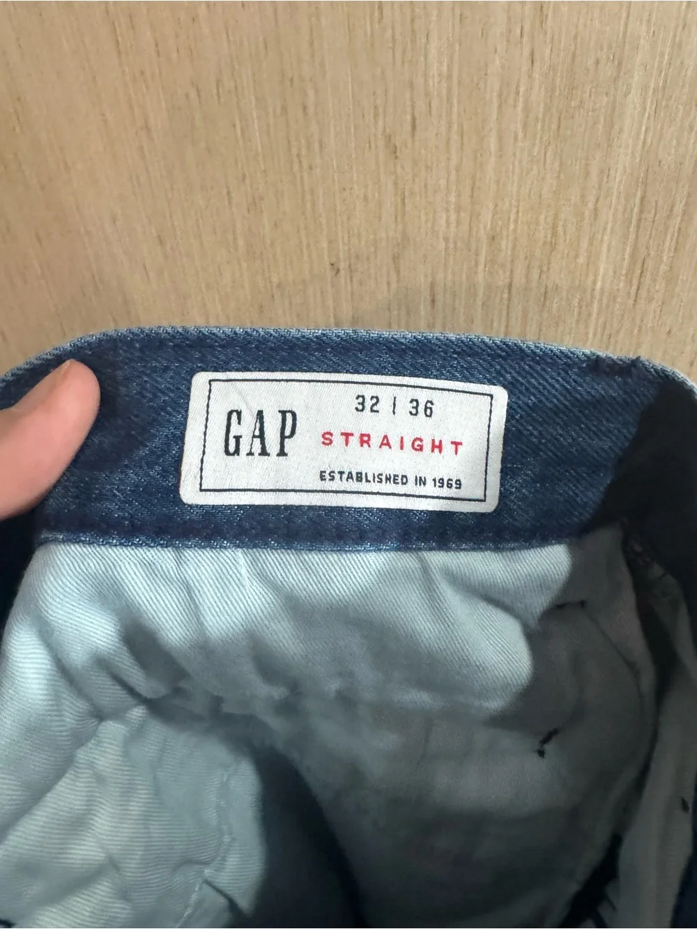 Men’s GAP Medium Wash Relaxed Straight Leg Jeans Size 32 NWT
